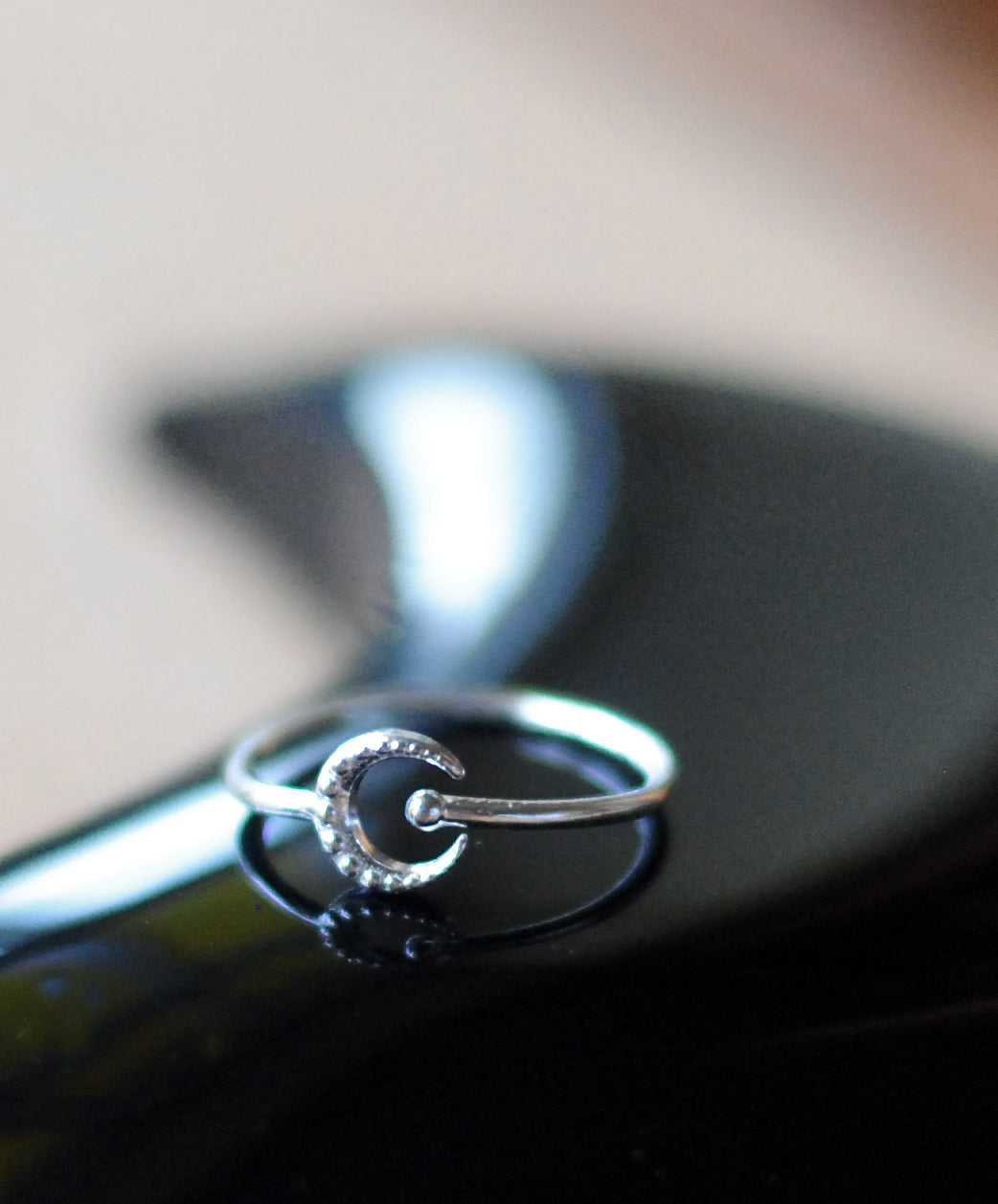 925er Silber Ring "Mondlicht"