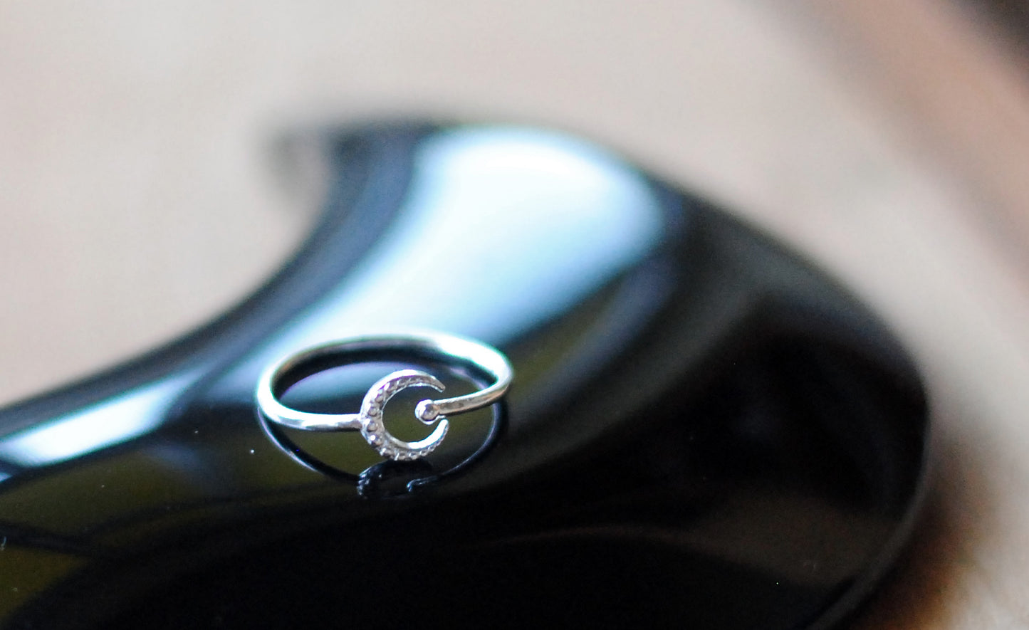 925er Silber Ring "Mondlicht"