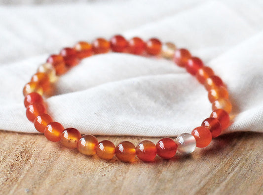 Carneol Armband 6 mm