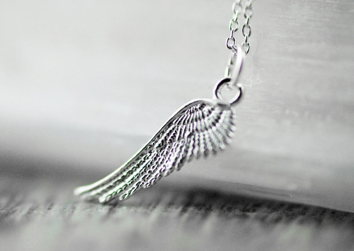 925er Silber Anhänger "Engelsflügel" optional mit Kette