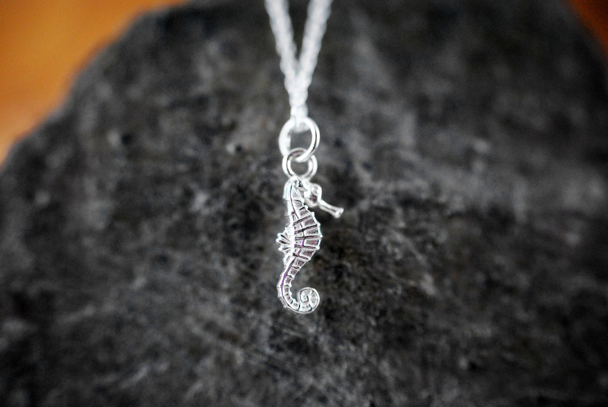 925er Silber Anhänger "Seepferdchen" optional mit Kette