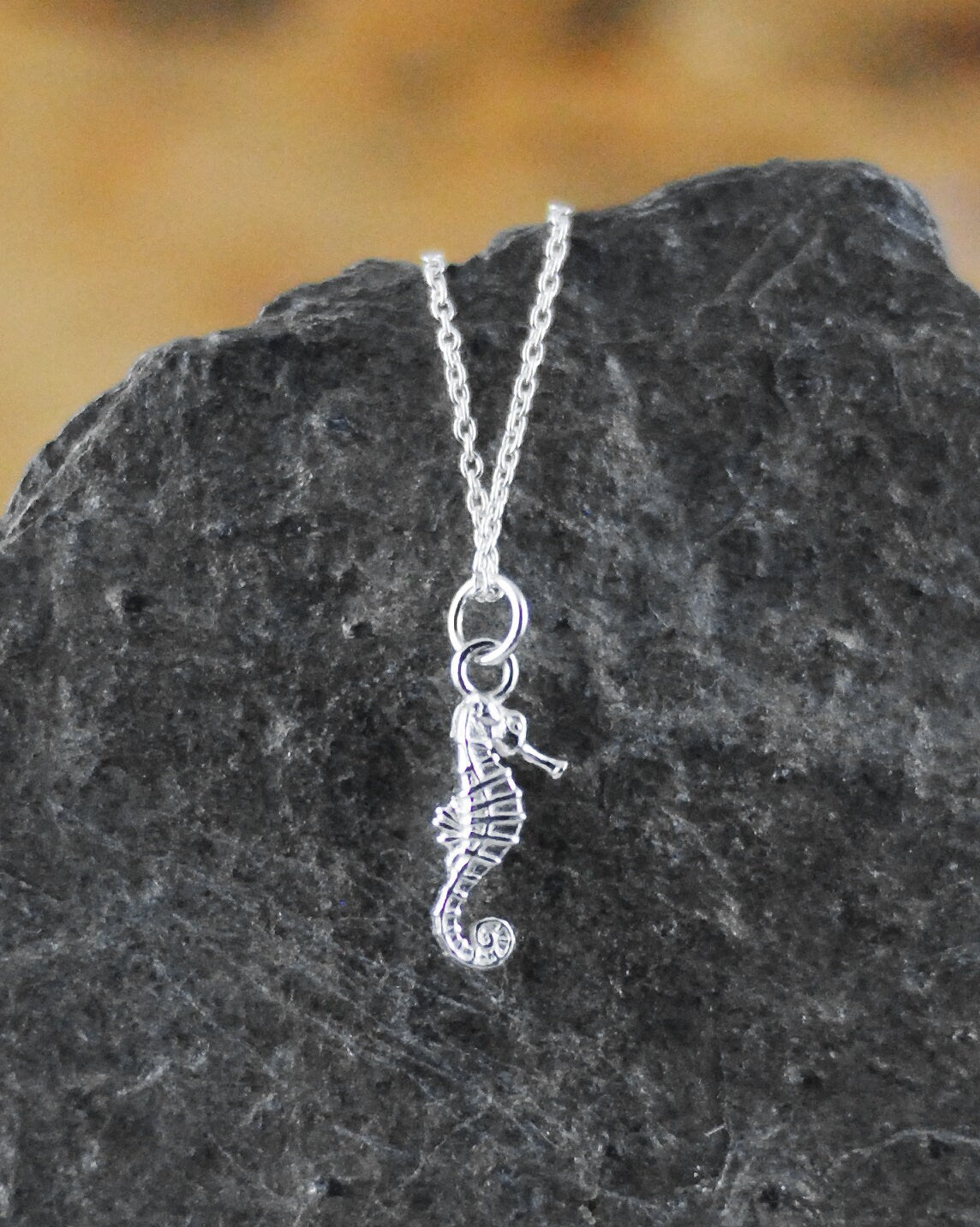 925er Silber Anhänger "Seepferdchen" optional mit Kette