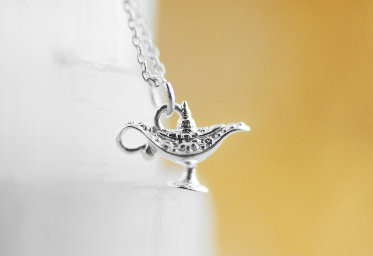 925er Silber Anhänger "Wunderlampe" optional mit Kette