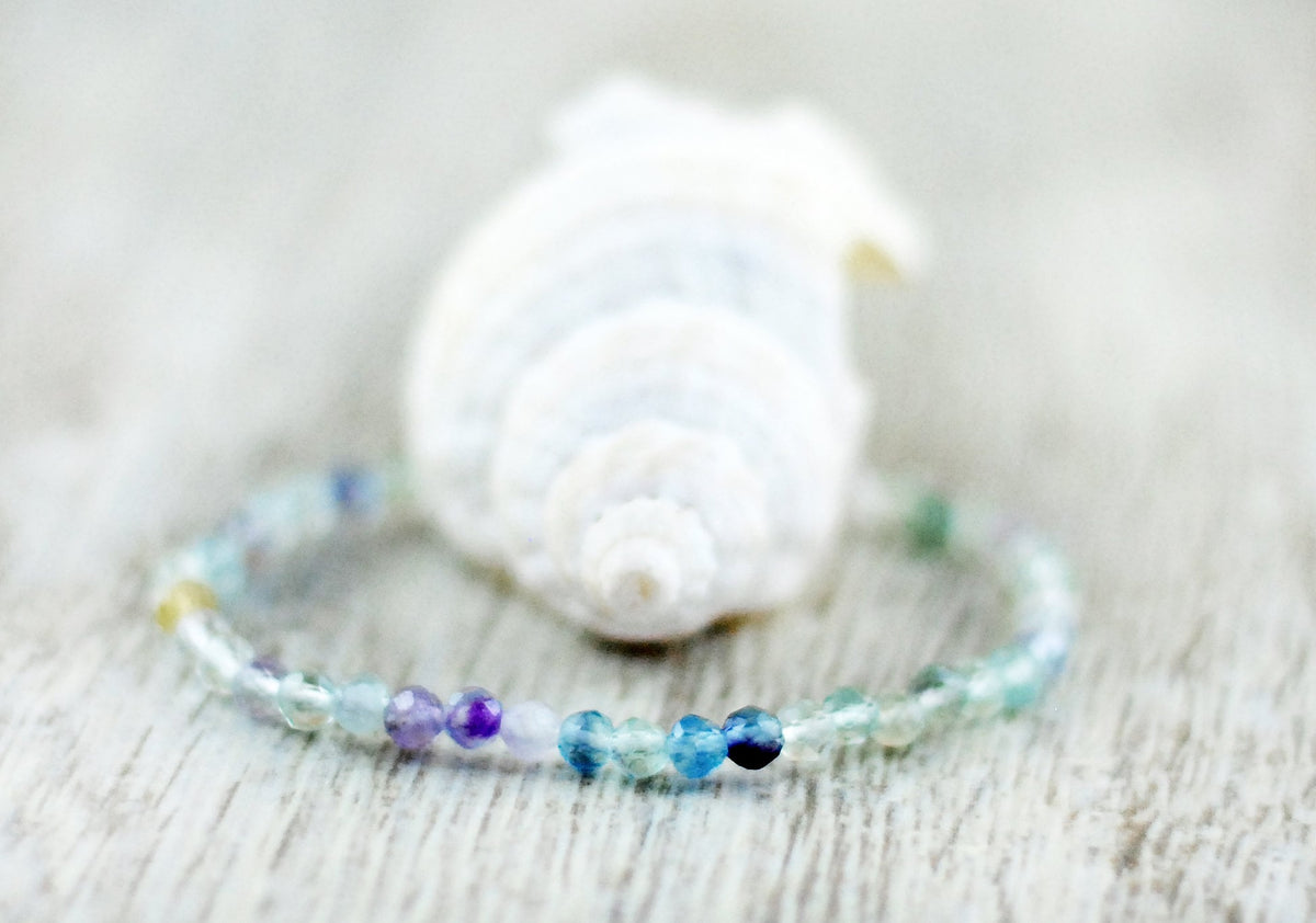 Fluorit Armband facettiert
