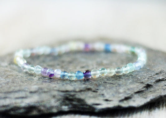 Fluorit Armband facettiert