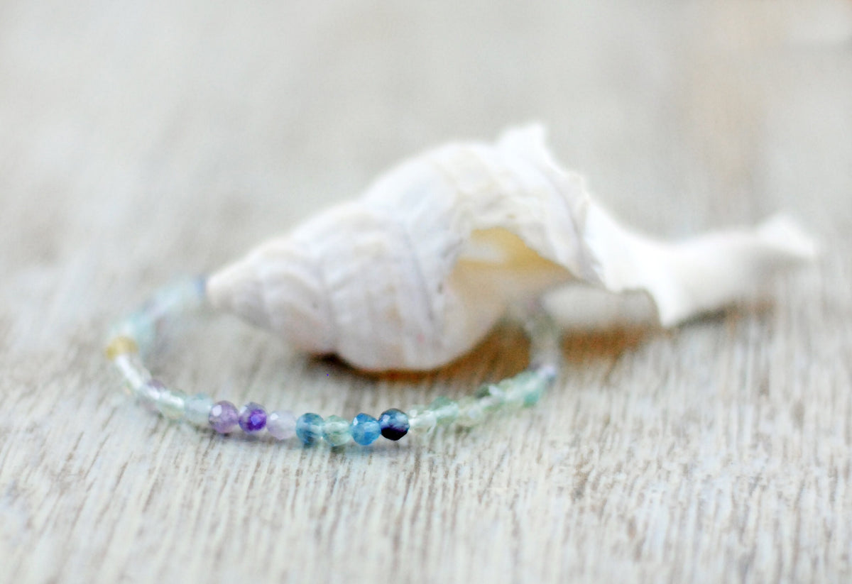 Fluorit Armband facettiert