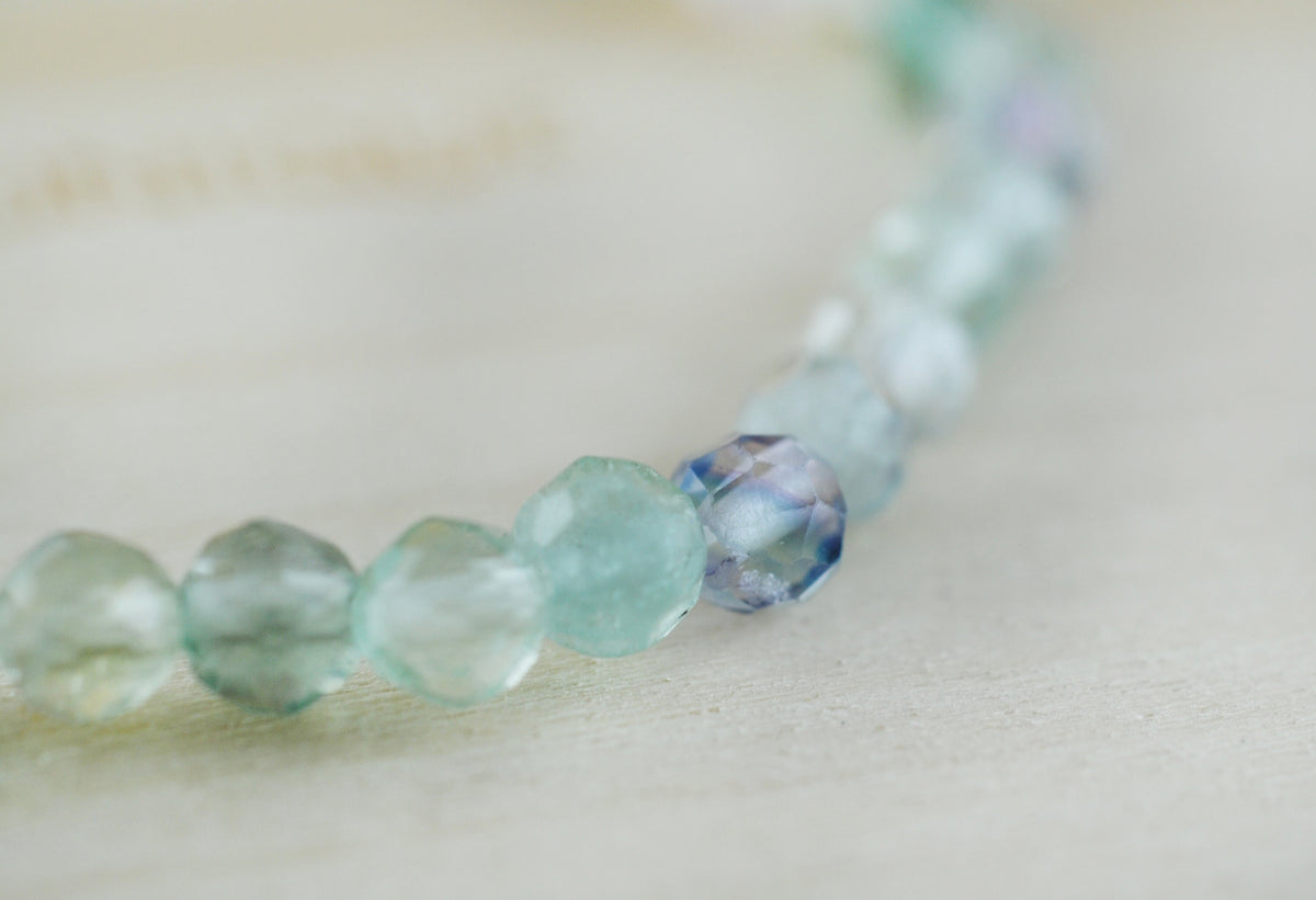 Fluorit Armband facettiert