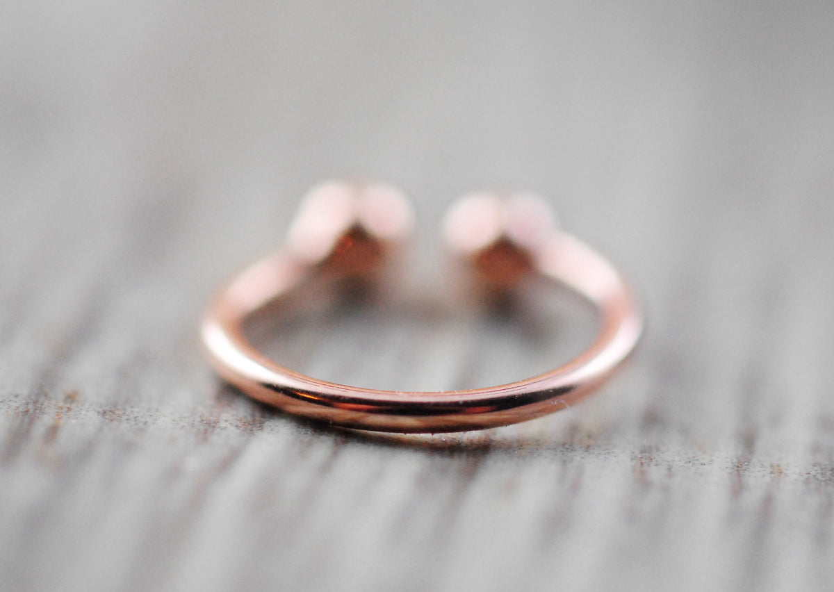 Roségold vergoldeter Ear Cuff 18K