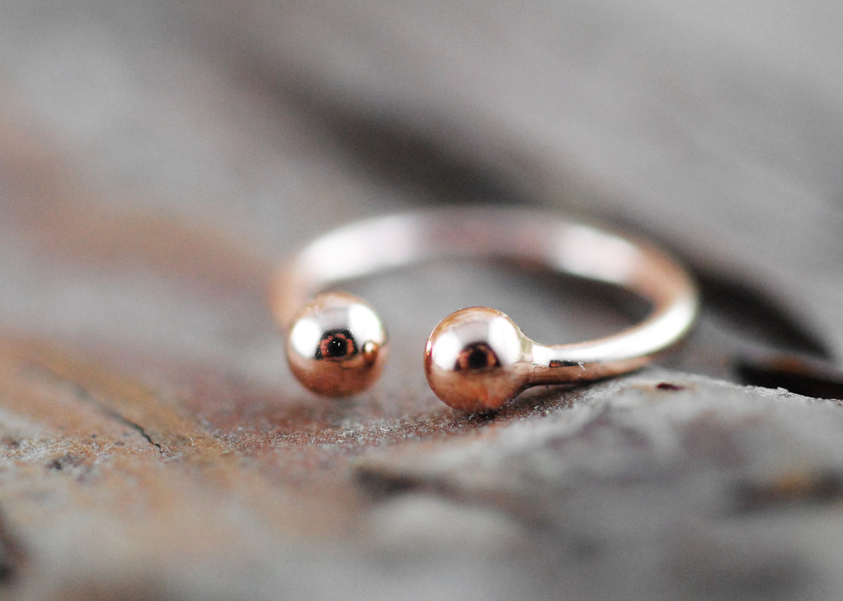 Roségold vergoldeter Ear Cuff 18K