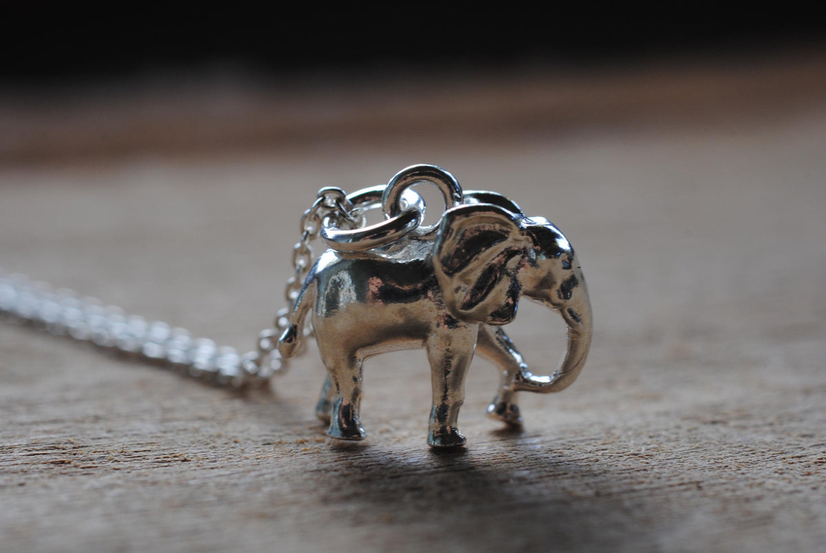 925er Silber Anhänger "Elefant" optional mit Kette