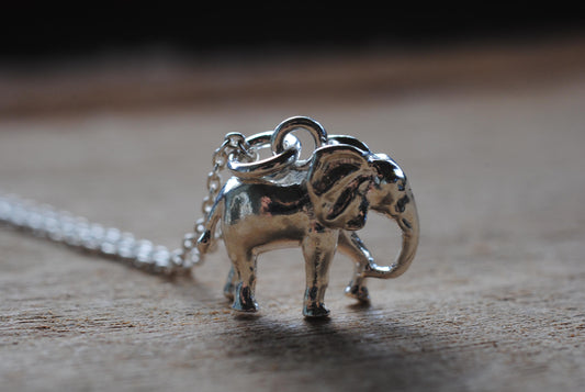 925er Silber Anhänger "Elefant" optional mit Kette