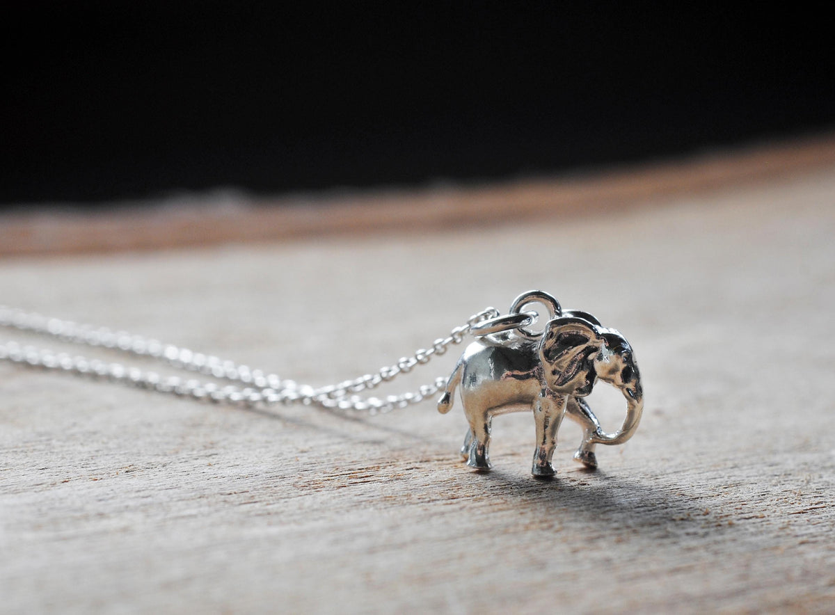 925er Silber Anhänger "Elefant" optional mit Kette