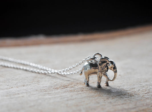 925er Silber Anhänger "Elefant" optional mit Kette