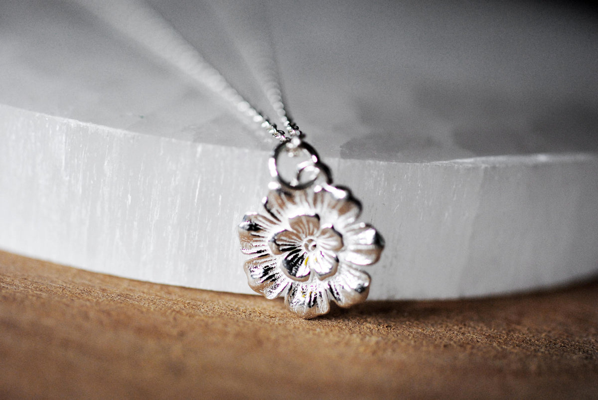925er Silber Anhänger "Blütenpracht" optional mit Kette
