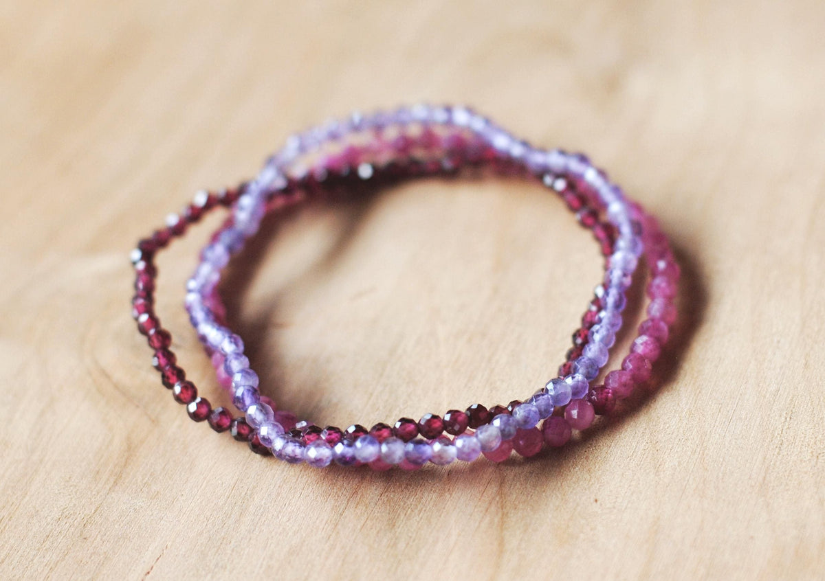 Granat Armband facettiert