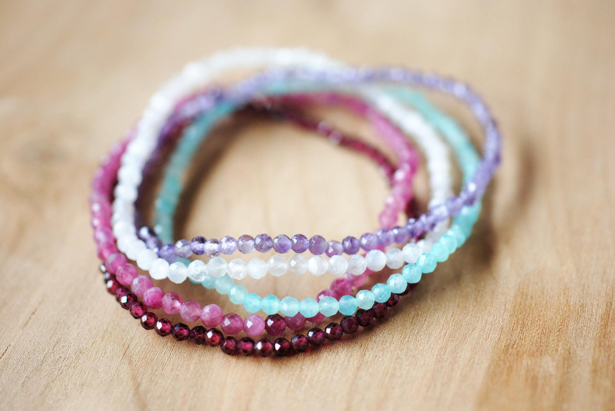 Granat Armband facettiert