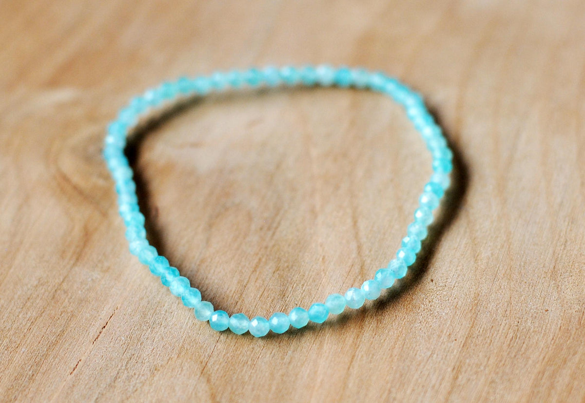 Amazonit Armband facettiert