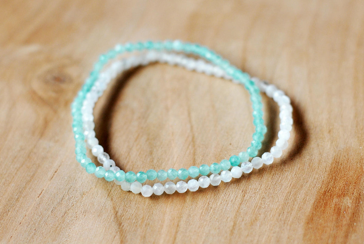 Amazonit Armband facettiert