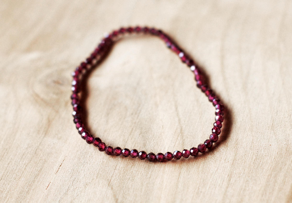 Granat Armband facettiert