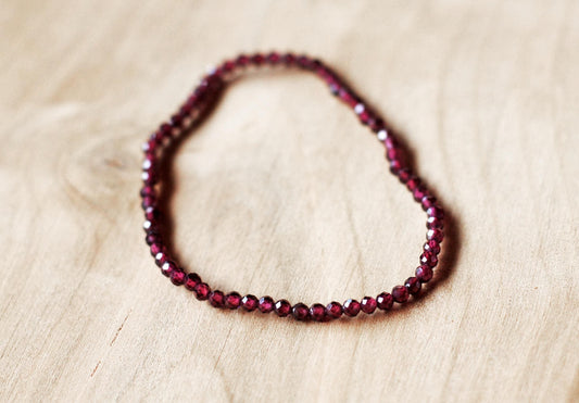 Granat Armband facettiert