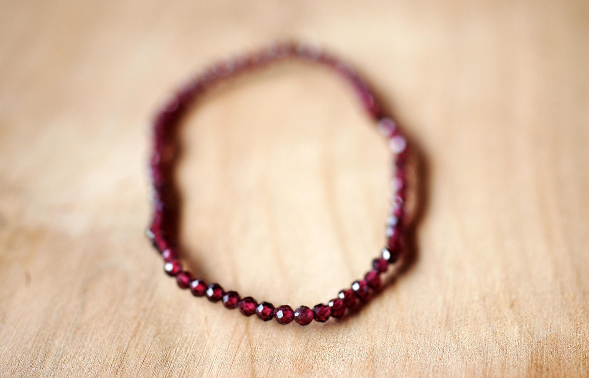 Granat Armband facettiert