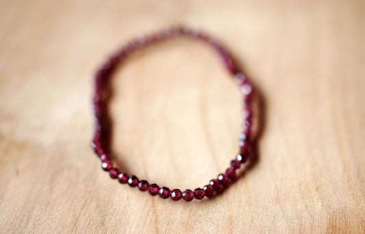 Granat Armband facettiert