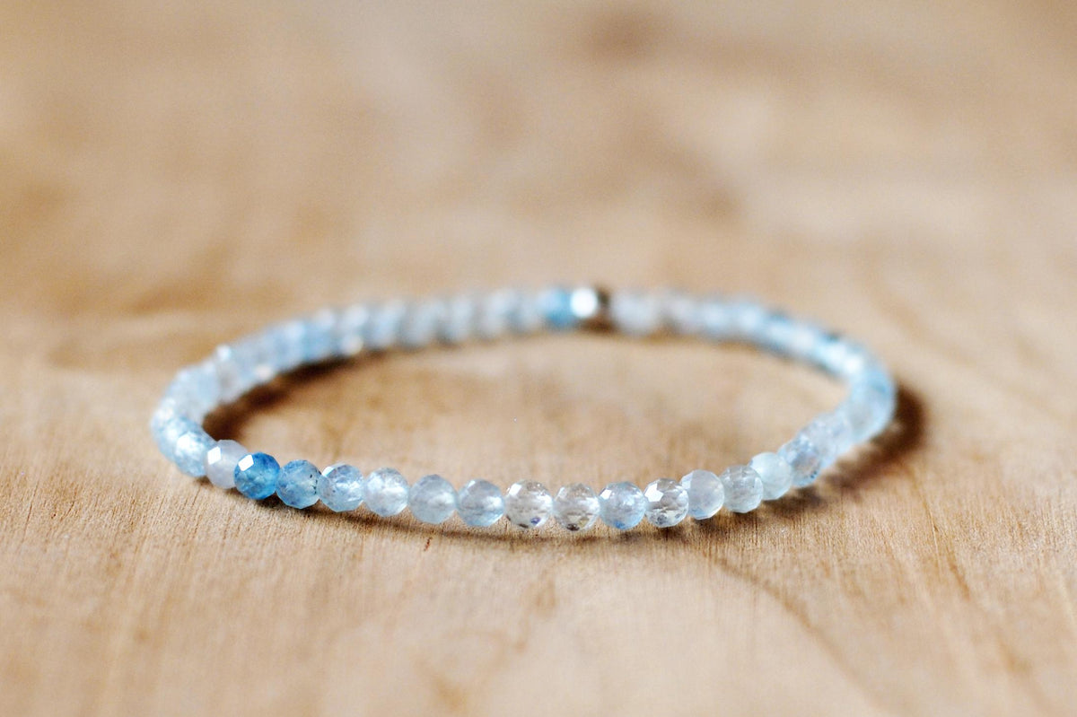 Aquamarin Armband facettiert