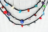 Collier "Lakshmi" UNIKAT mit Glasperlen, Farbenpracht