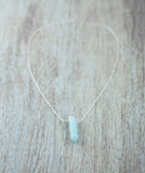 925er Silber Amazonit Spitze Edelstein Kette Amulett