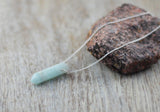 925er Silber Amazonit Spitze Edelstein Kette Amulett