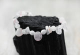 Rosenzauber / UNIKAT-Armband mit Rosenquarz und Howlith