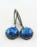 Edelstein-Ohrhänger mit Lapislazuli