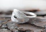 925er Silber Ring Blatt