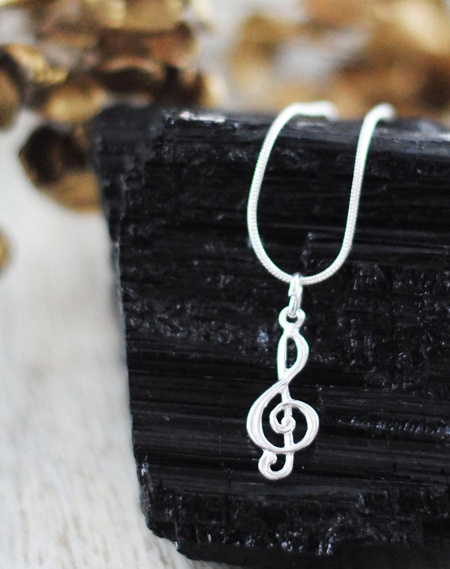 925er Silber Kette "Violinschlüssel"