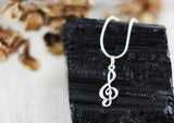 925er Silber Kette "Violinschlüssel"