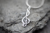 925er Silber Kette "Violinschlüssel"