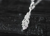925er Silber Kette "Feder"