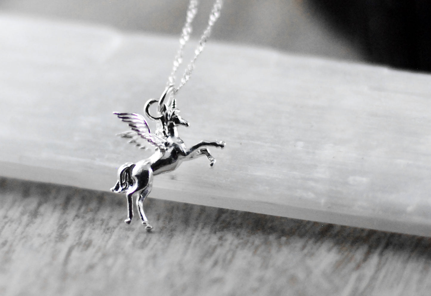 925er Silber Kette "Einhorn & Pegasus"