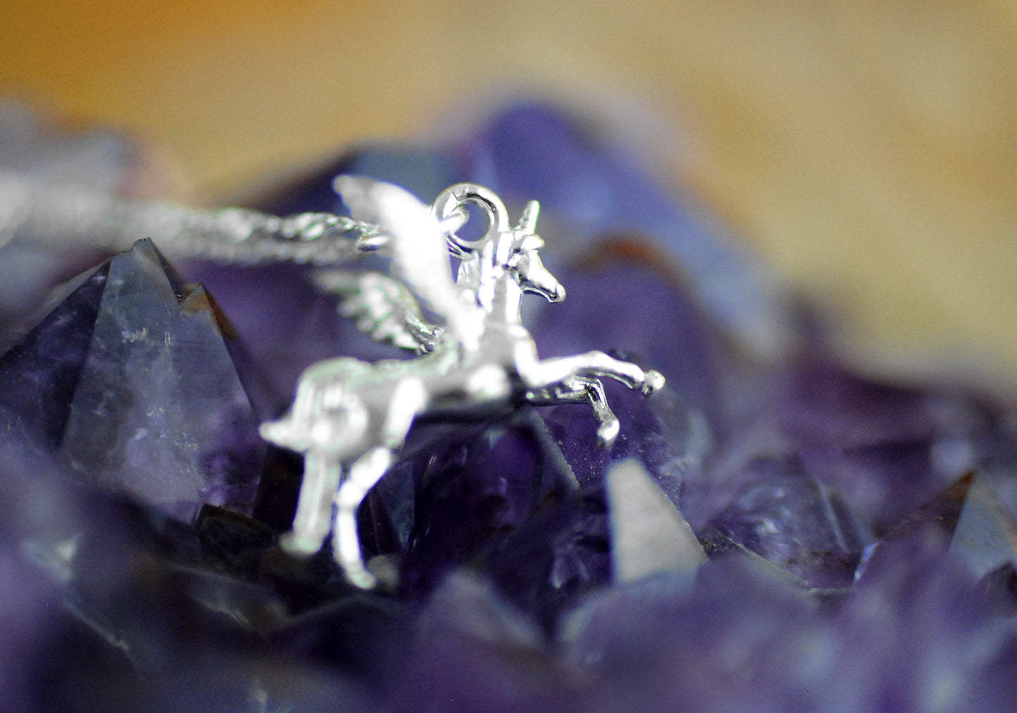 925er Silber Kette "Einhorn & Pegasus"