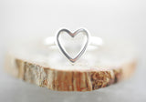 Hab' dich lieb / Ring versilbert