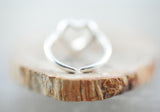 Hab' dich lieb / Ring versilbert
