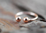 Roségold vergoldeter Ear Cuff 18K