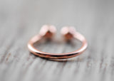 Roségold vergoldeter Ear Cuff 18K