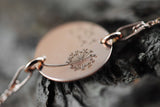 Schlichtes roségoldenes 18K Armkettchen "Wünsch' dir was"
