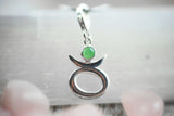 925er Echtsilber-Charm Stier mit Aventurin - Sternzeichen Schmuck