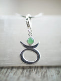 925er Echtsilber-Charm Stier mit Aventurin - Sternzeichen Schmuck