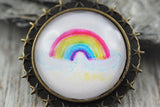 Rainbow Pride Amulett Regenbogen bunt Stars Sterne LGBTQ