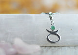 925er Echtsilber-Charm Stier mit Aventurin - Sternzeichen Schmuck