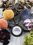 Rainbow Pride Amulett Regenbogen bunt Stars Sterne LGBTQ