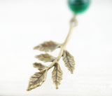 Kette "Laubbaum" mit Malachit und Aventurin